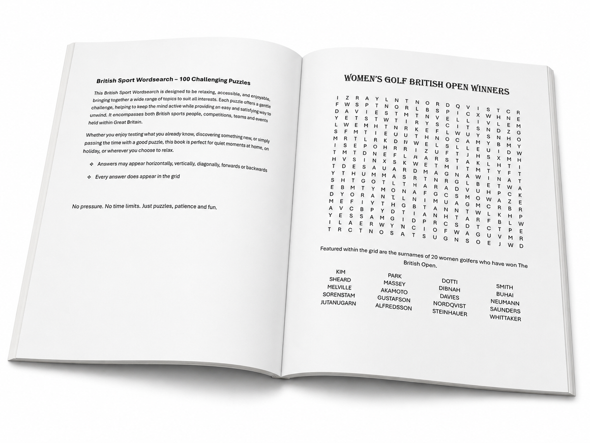 British Sport Wordsearch
